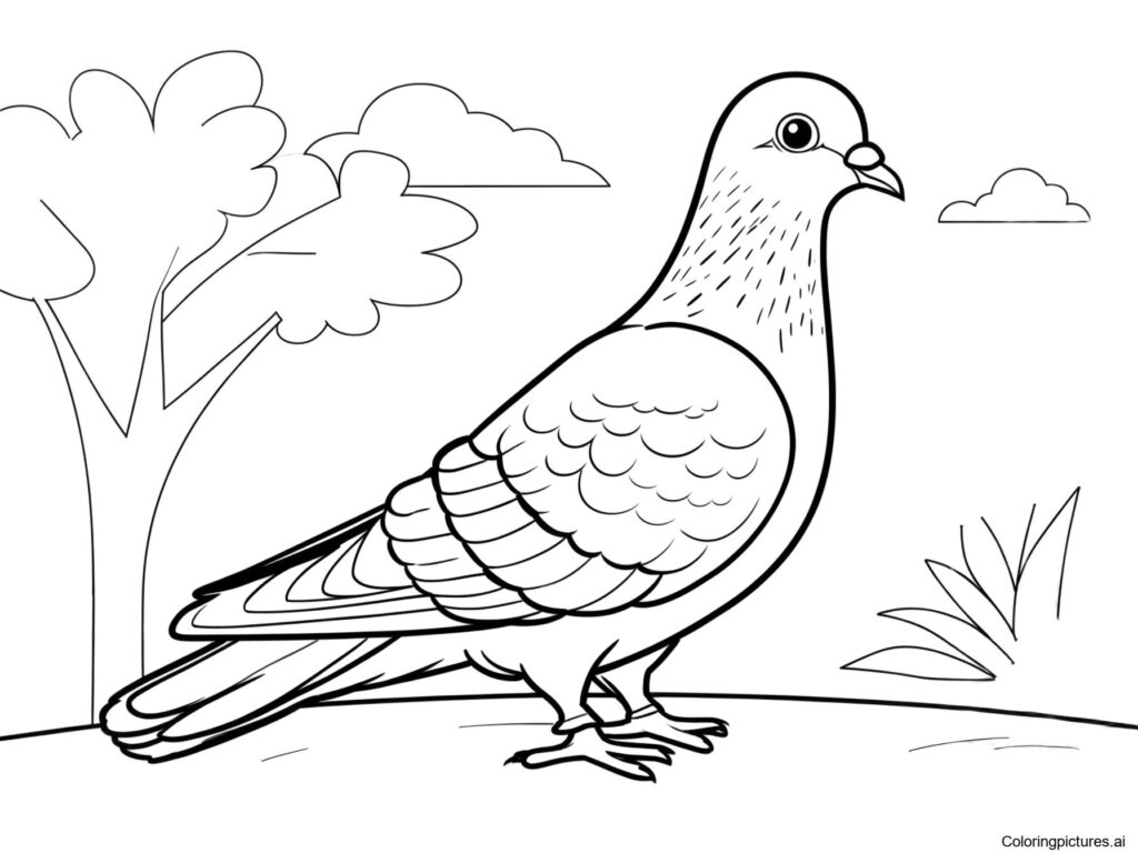 Pigeon Free Printable Coloring Page Pigeon Free Printable Coloring Page