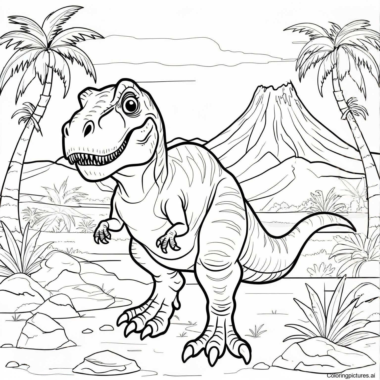 Dinosaurs Free Printable Coloring Pages
