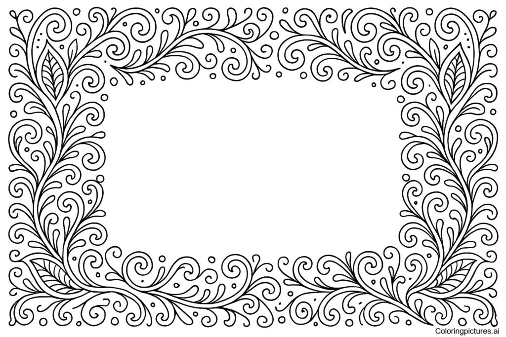 Flowers Coloring Page with Names